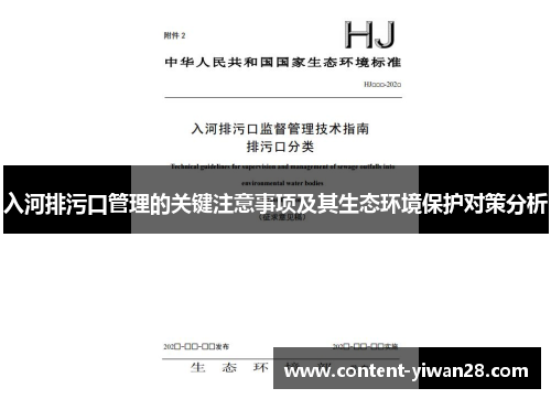 入河排污口管理的关键注意事项及其生态环境保护对策分析